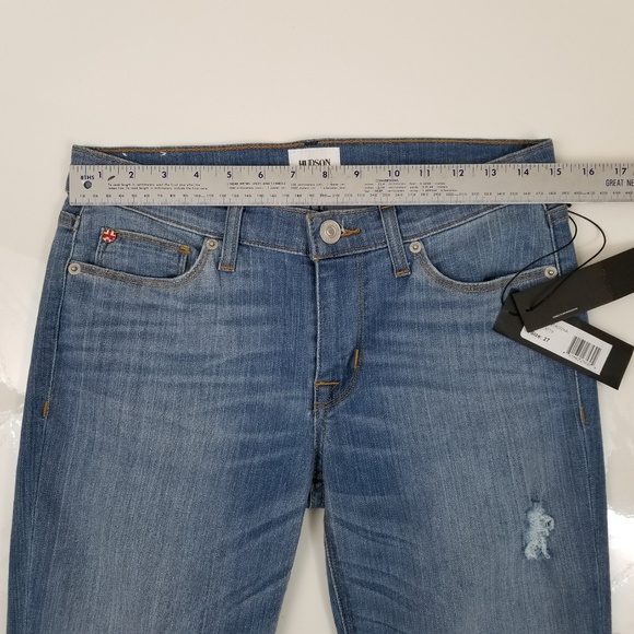 Hudson Crop Krista Super Skinny Distressed 27x27 - Picture 6 of 8